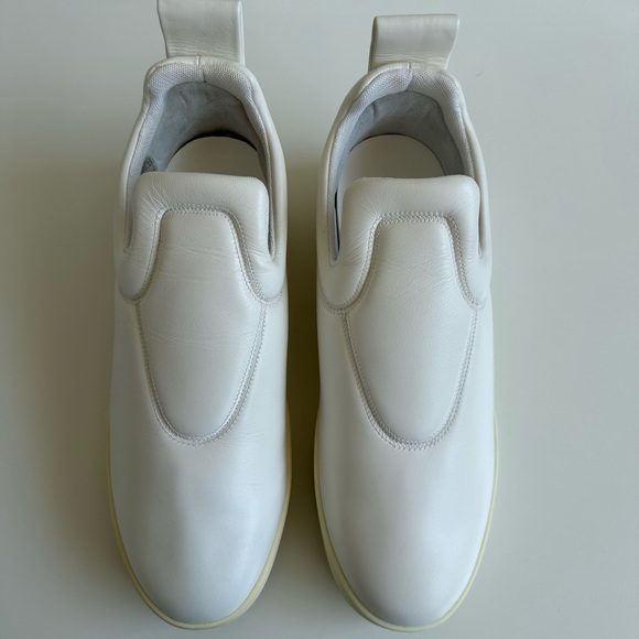 Celine Pull On Sneakers White Leather Shoes size 41 NEW with box - Picture 2 of 12